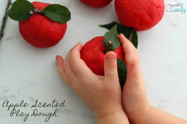 Apple Scented Play Dough - Your Modern Family