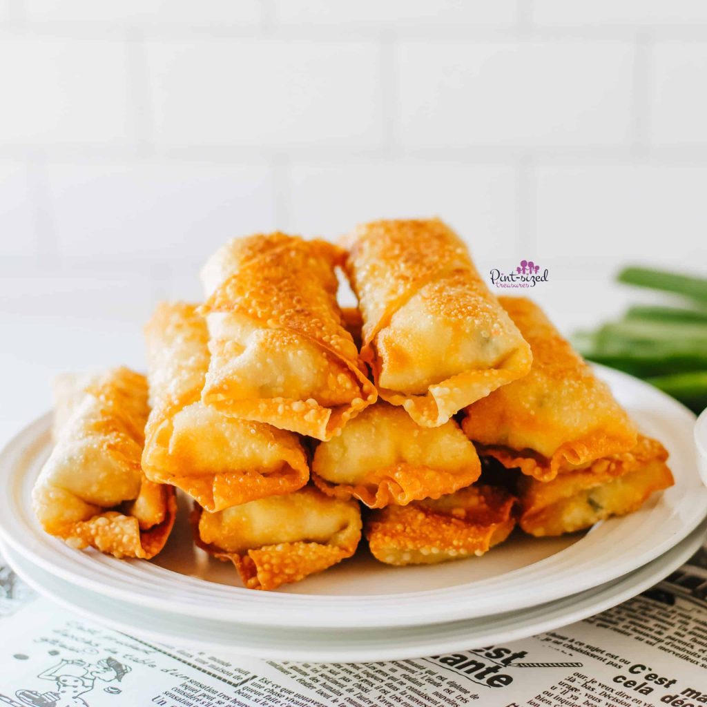 Crab Rangoon Egg Rolls · Pint-sized Treasures