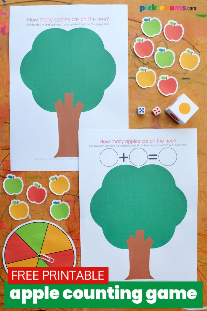 Free Printable Apple Counting Game