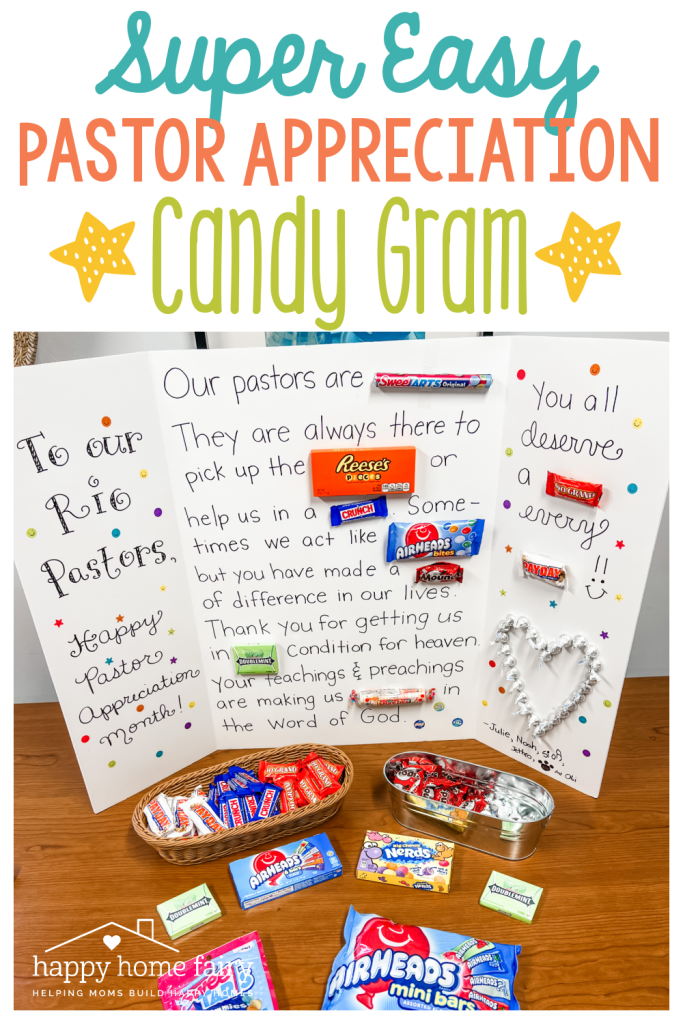 Pastor Appreciation Candy Gram - Happy Home Fairy