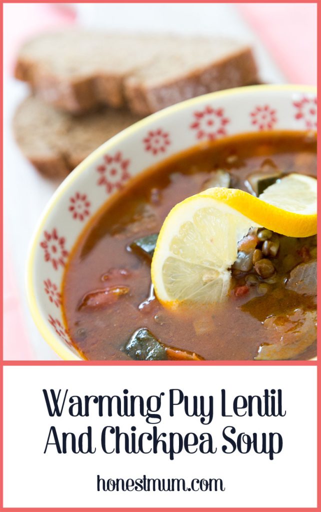 Warming Puy Lentil And Chickpea Soup l Honest Mum