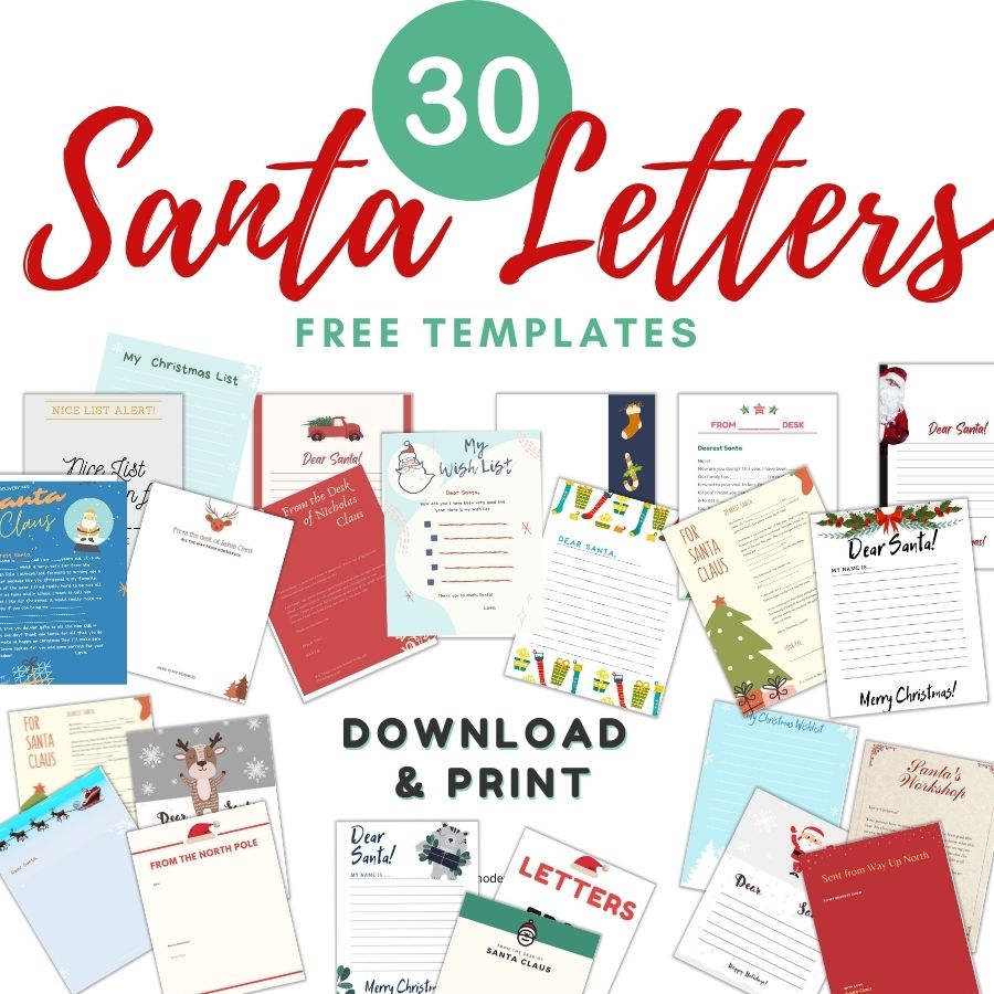 30+ Free Santa Letter Templates to Print & Use (right now!) - Your Modern Family