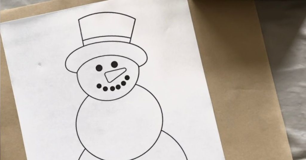 Low Effort Fun: Printable Snowman Craft for Kids