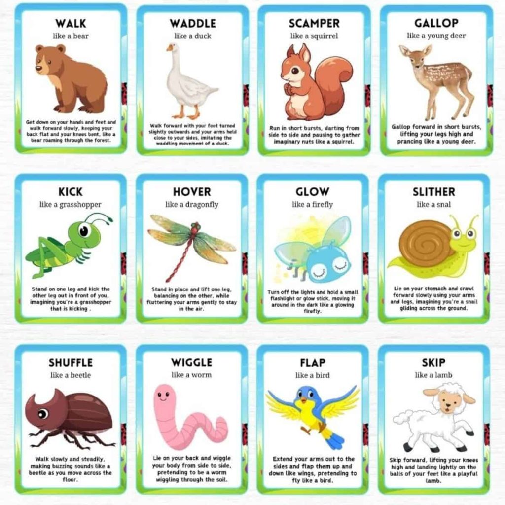 Spring Movement Cards